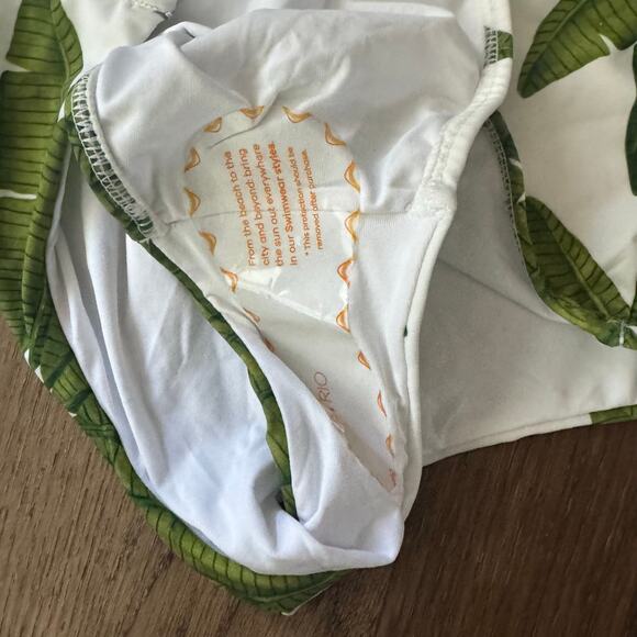 Farm Rio Off-White Palm Fan One Piece Swimsuit - Picture 8 of 9